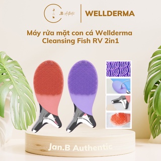 [Mẫu mới] Máy rửa mặt con cá Wellderma Cleansing Fish RV 2in1