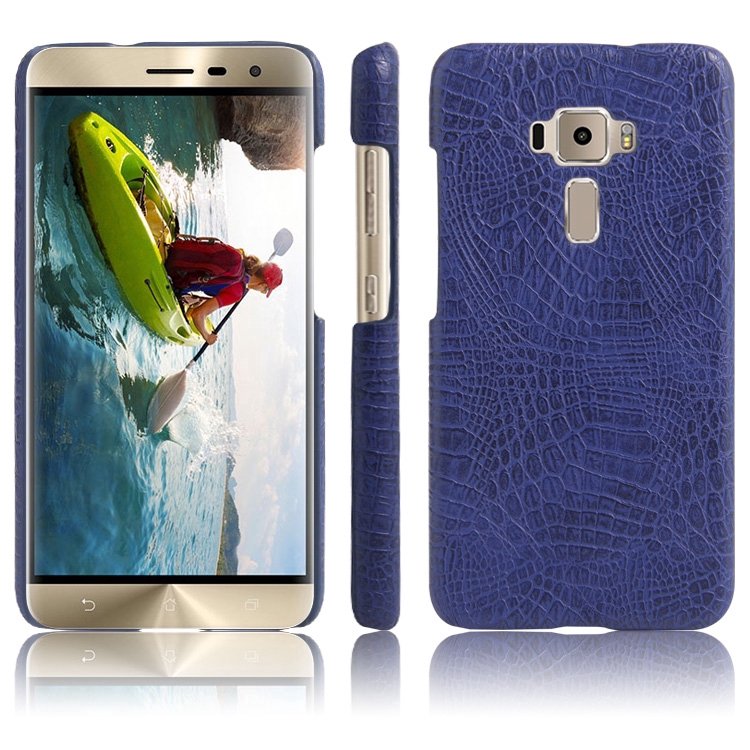 Asus Zenfone 3 ZE552KL Z012DB Z012D Z012DA Casing Fashion Crocodile Pattern Hard PC PU Leather Back Cover Hard Plastic Case Phone Cover