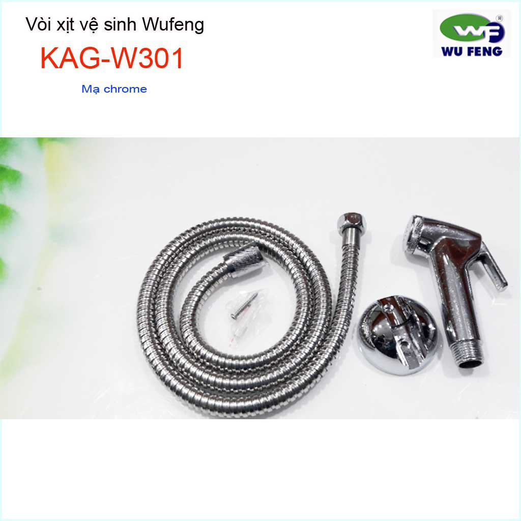 Vòi xịt vệ sinh Wufeng KAG-WG301 Chrome, Vòi rửa nhà tắm tia nước thẳng xịt mạnh sử dụng siêu bền