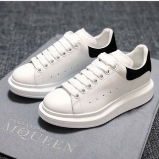 Giay MQUEEN nam màu trắng gót đen HOT 2021