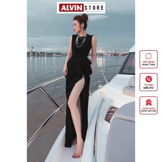 Đầm Dạ Hội Kiểu Sát Nách Bèo Eo Xẻ Đùi Alvin Store 0964