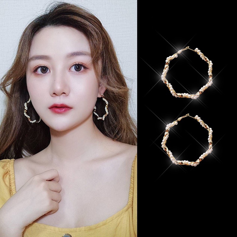 Bông Tai Mạ Bạc 925 Kiểu Hàn Quốc Dễ Phối Đồ