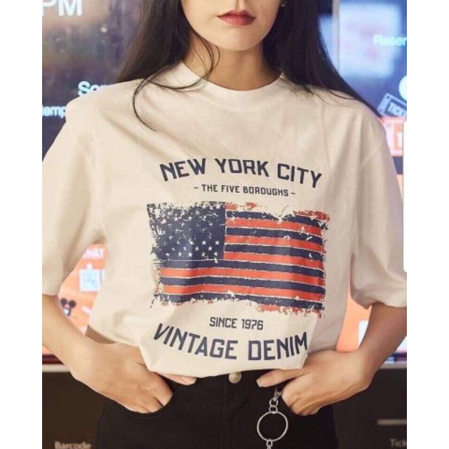 Áo phông trắng Newyorkcity
