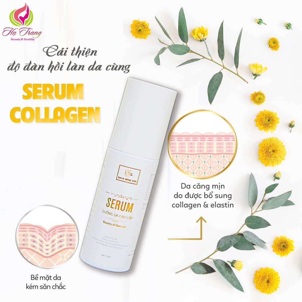 [Hàng Chính Hãng]SERUM COLLAGEN AMPOULE Bạch Hồng Đơn - Dưỡng Trắng Da, Mờ Thâm, Căng Bóng, Ngăn Ngừa Lão Hóa -- 70ml