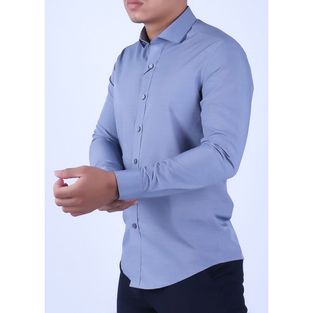 Áo sơ mi dài tay nam Owen chất Bamboo dáng Slimfit màu xám xanh - AS91542D | BigBuy360 - bigbuy360.vn