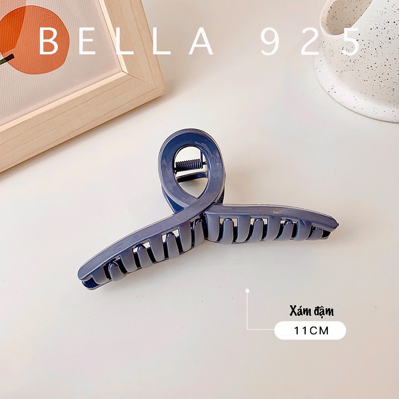 Kẹp càng cua Bella 925 kẹp tóc nữ 8 răng phong cách Hàn Quốc