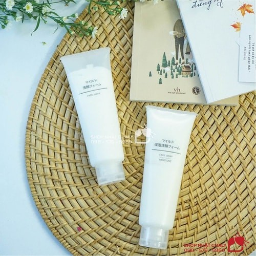 Sữa rửa mặt lành tính Muji Face Soap Nhật nội địa xách tay trực tiếp từ Nhật. Cho da nhạy cảm mẫu mới vừa về