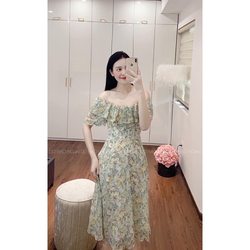 [Mã FAGREEN1505 giảm tới 30K đơn 99K] Đầm hoa xinh thiết kế trễ vai hàng đẹp chất mềm💐 Ảnh thật | BigBuy360 - bigbuy360.vn