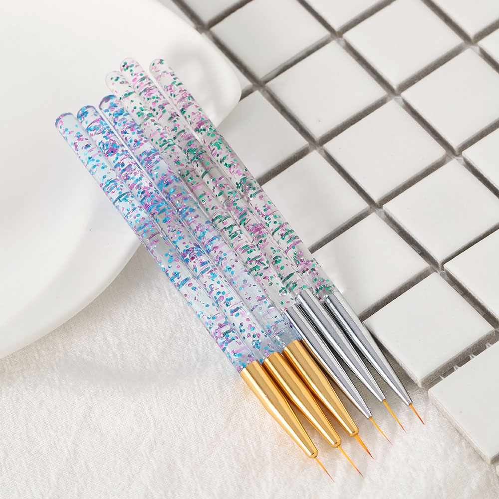 Bộ 3 cọ vẽ móng tay làm đẹp mới 7 / 9 / 11mm