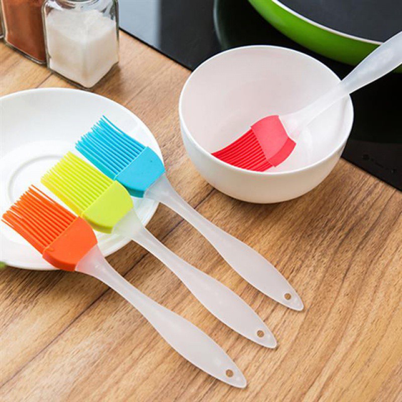 Bàn chải, cọ silicon quết dầu mỡ bền nhẹ, dễ sử dụng dùng cho bếp nướng thịt, BBQ