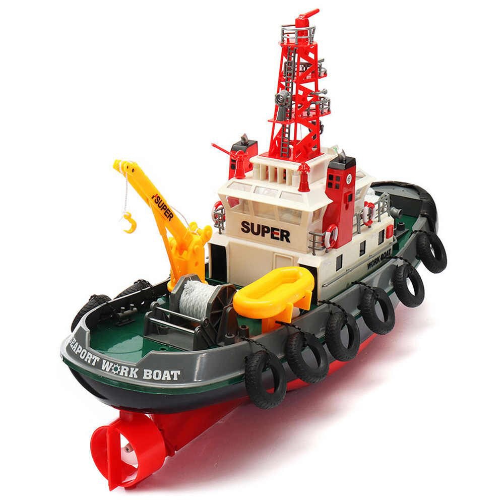 Mô hình tàu đầu kéo cứu hộ Heng Long 3810 điều khiển từ xa - Thuyền, cano cứu hộ 3810 phiên bản sóng 24MHz henglong3810