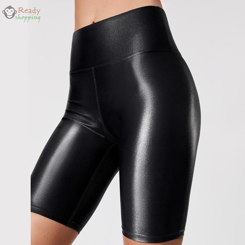 Quần Legging Da Bóng Lưng Cao Quyến Rũ