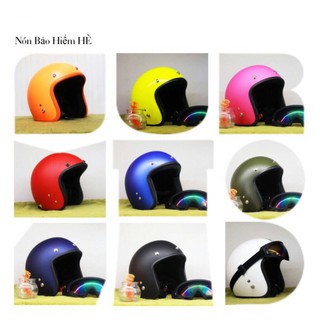 Mũ bảo hiểm 3/4 trơn