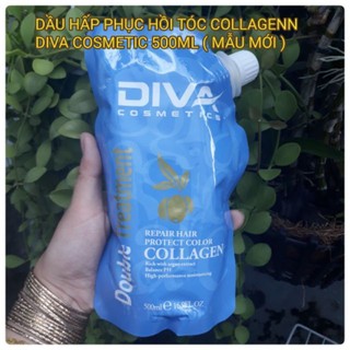 Dầu hấp tóc siêu mượt collagen diva italy 500ml