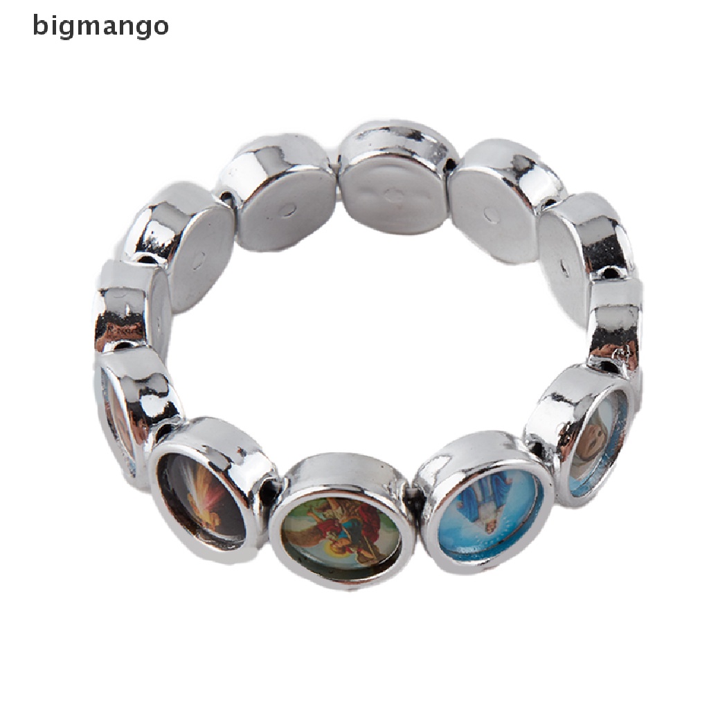 Vòng Tay Biểu Tượng Chúa JESUS SAINTS Maria Thiên Thần 15mm Thời Trang
