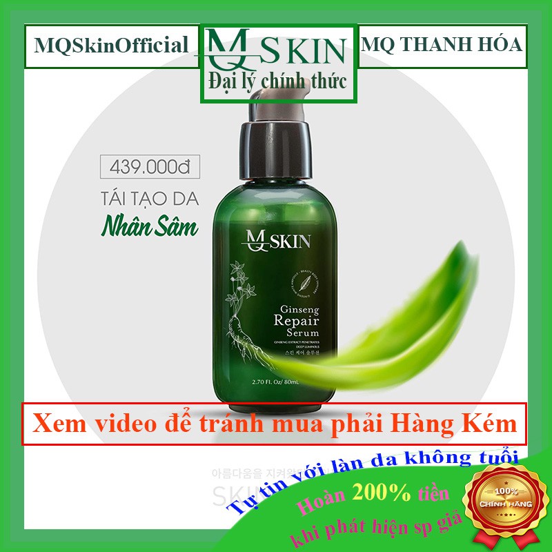 Serum thay da nhân sâm MQ Skin chính hãng giúp tái tạo da, ngăn ngừa nám tàn nhang và mụn