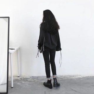 Áo sơ mi nữ dây rút lụa freesize AUSHE 2450079