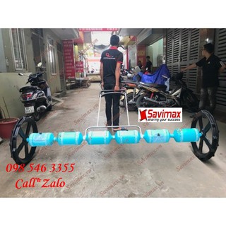 Máy sạ lúa thủ công 6 trống kéo tay, máy gieo lúa giá rẻ