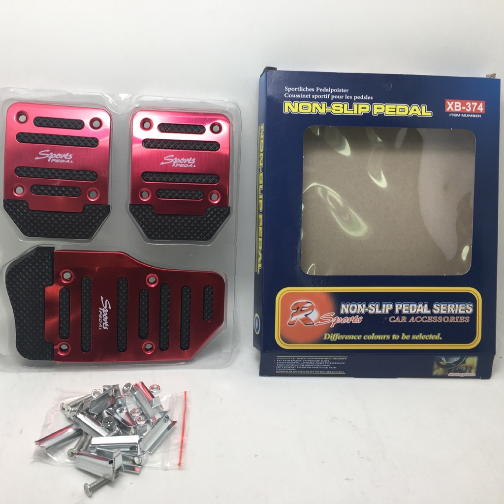 Bộ Ốp Chân Ga Ô Tô -  Số Sàn Và Số Tự Động, Có Kèm Ốc Vít Đi Kèm CARZONE.TOP