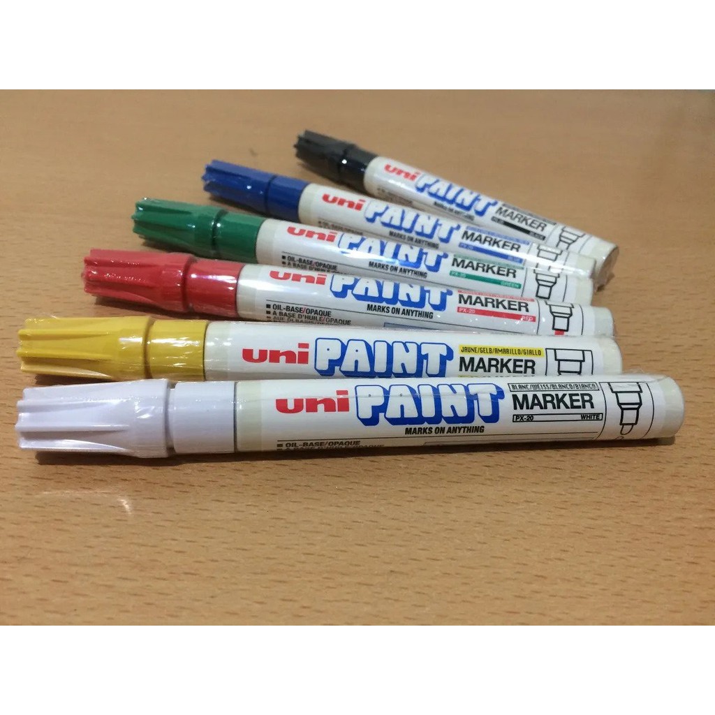 Bút sơn Uni Paint Marker PX-20 px20 nét lớn 2,2-2,8mm viết được trên mọi bề mặt - không thấm nước - không phai màu