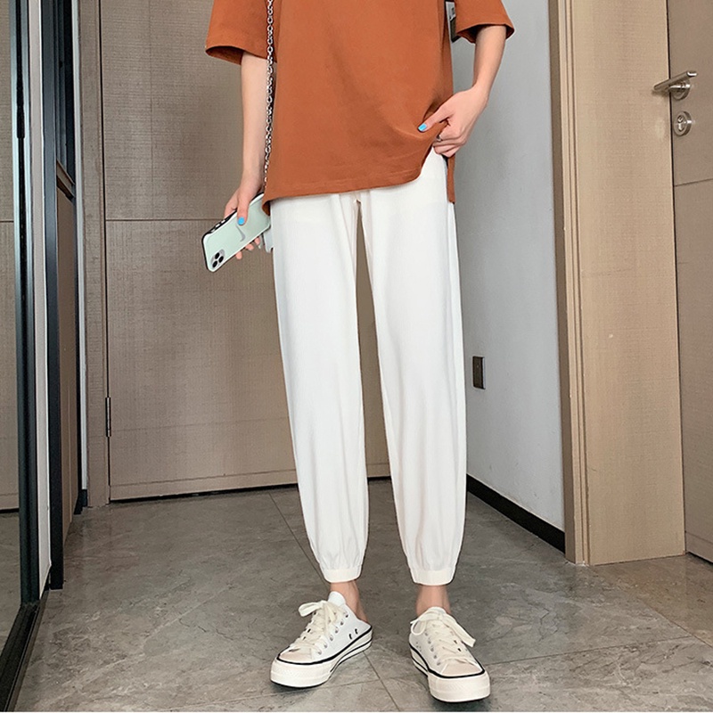 Quần thể thao IELGY dáng rộng lụa lạnh chống muỗi thời trang cho nữ