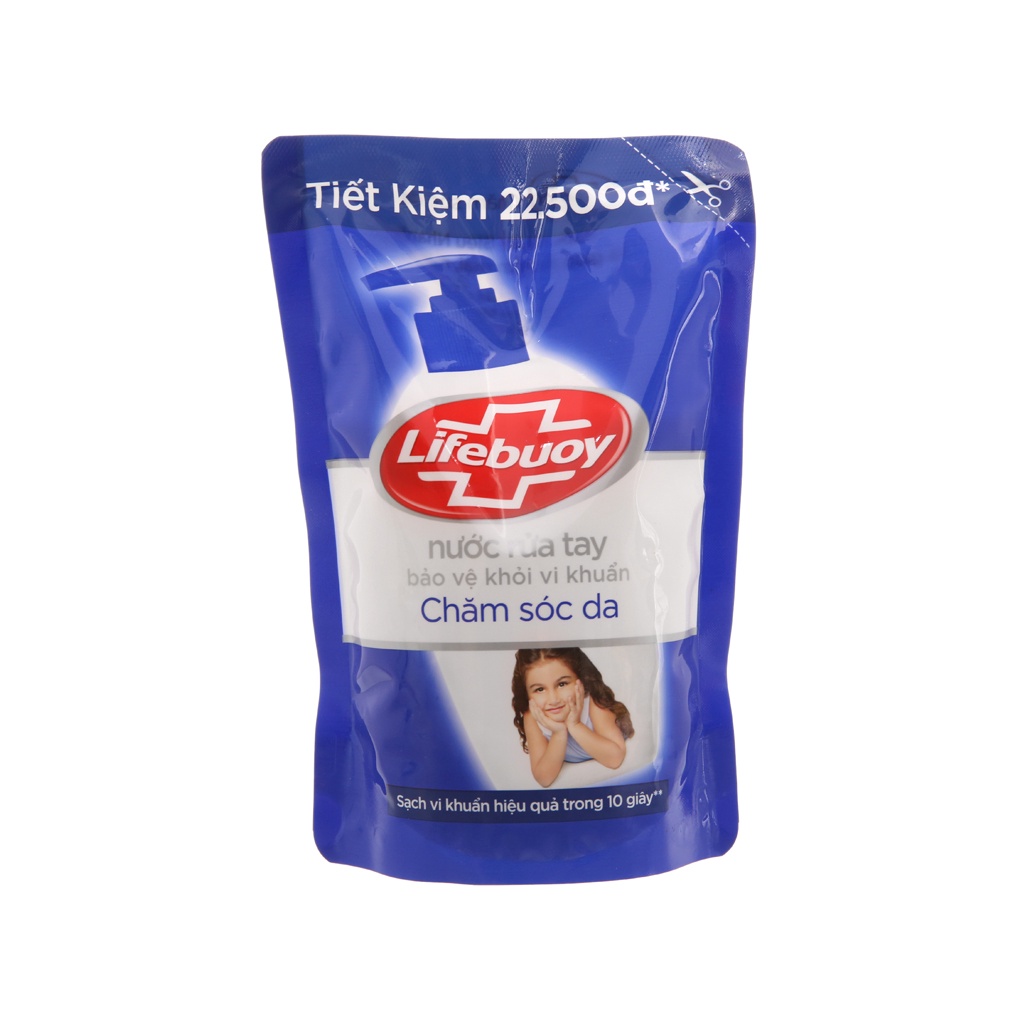 Nước rửa tay lifebuoy 450g túi xanh chăm sóc da