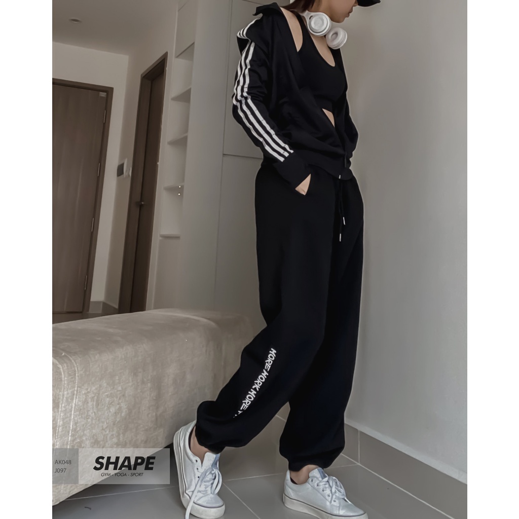 Quần ống rộng jogger Shape chữ MorePay [J097]