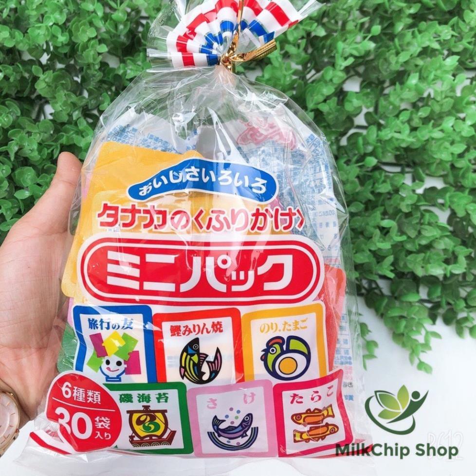 Gia vị rắc cơm Tanaka food Nhật Bản 6 vị, túi 75g 30 gói  NA12