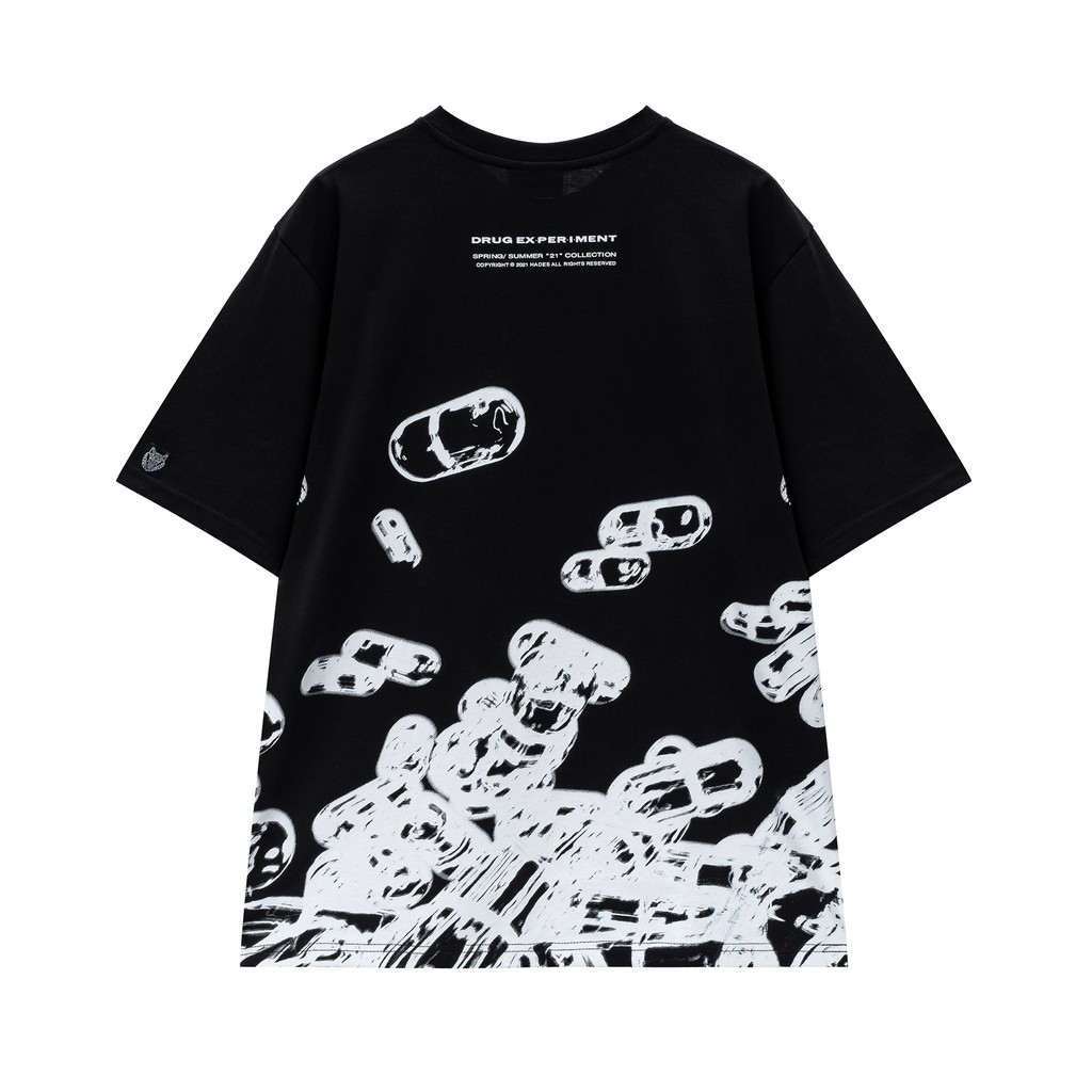 Áo Thun Tay Lỡ Unisex DRUG EXPERIMENT 100% Cotton - HADES Brand Chính Hãng | BigBuy360 - bigbuy360.vn