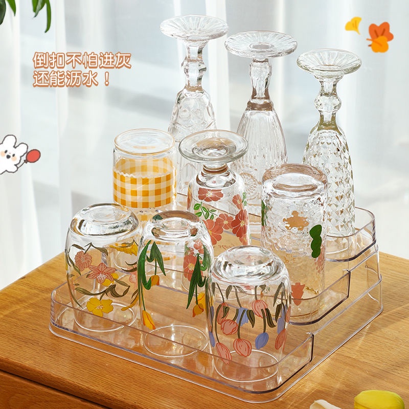 Giá Đỡ Cốc Nước Ba Tầng Bằng Kim Loại Tiện Dụng Và Bền