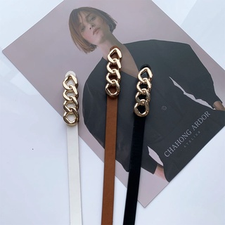 Thắt lưng dây mảnh khóa xích