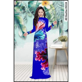 ÁO DÀI LỤA IN 3D hàng cao cấp cả bộ