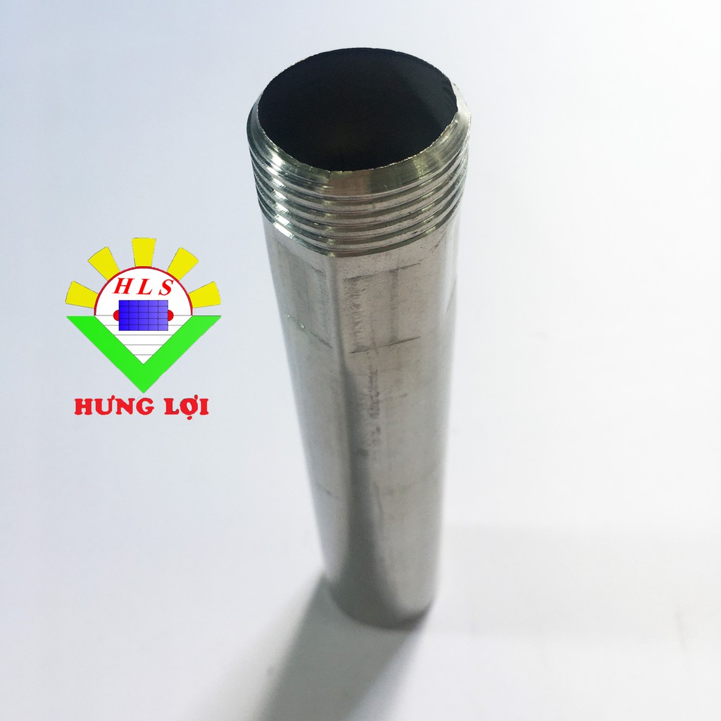 Ty inox (ren+trơn) phi 27 dùng cho máy nước nóng năng lượng mặt trời