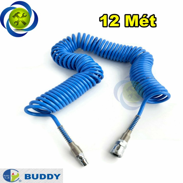 Dây hơi xoắn Đài Loan 12 mét Buddy BE0031-12
