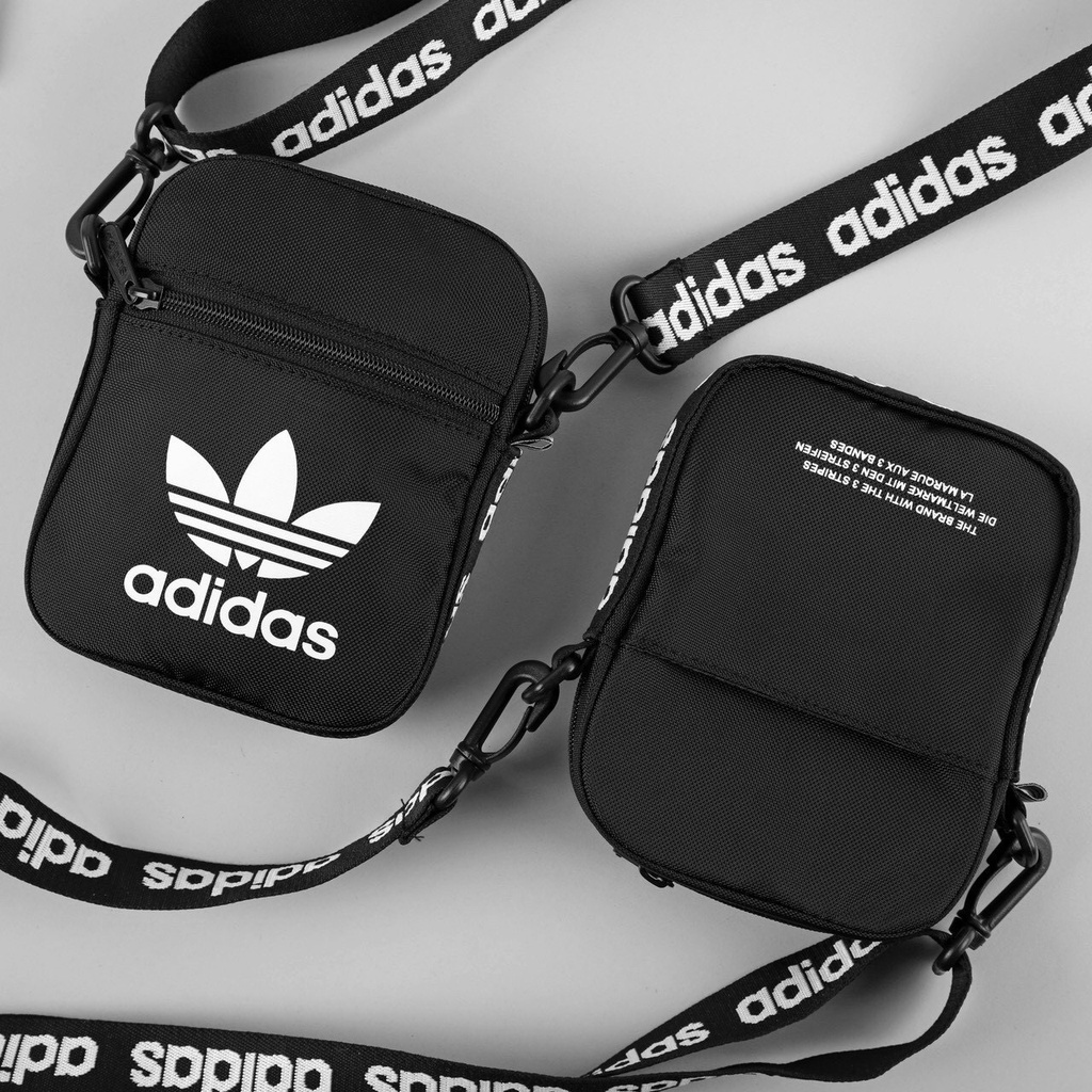 Túi đeo chéo thể thao ADIDAS Festival Mini Black chất vải chống thấm nước