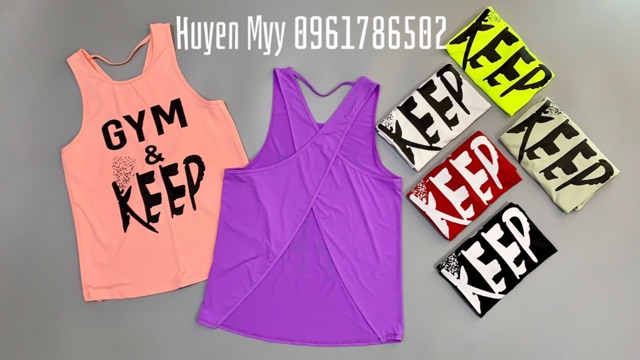 [XẢ SALE] ÁO TANK IN CHỮ XẺ LƯNG CỰC ĐẸP