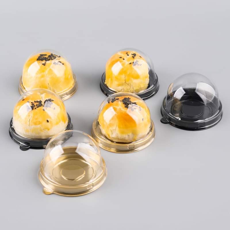 Hộp nhựa nắp cầu đựng bánh Trung Thu 50g