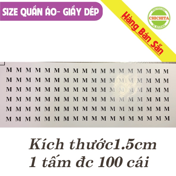 100 tem dán size quần áo 15mm giá rẻ