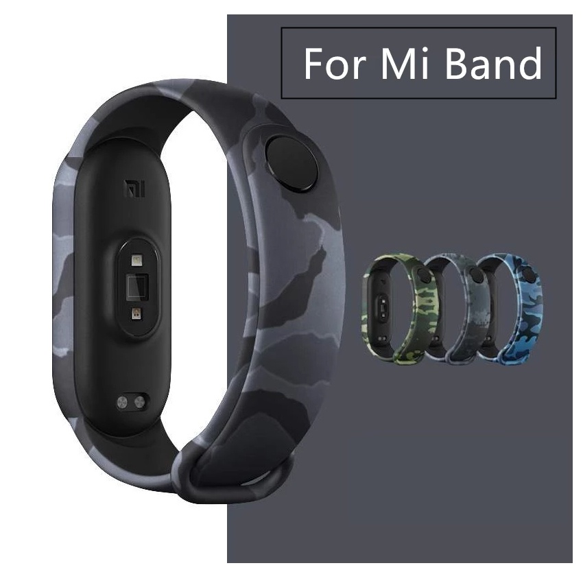 Dây đeo tay mi band 5 Camo