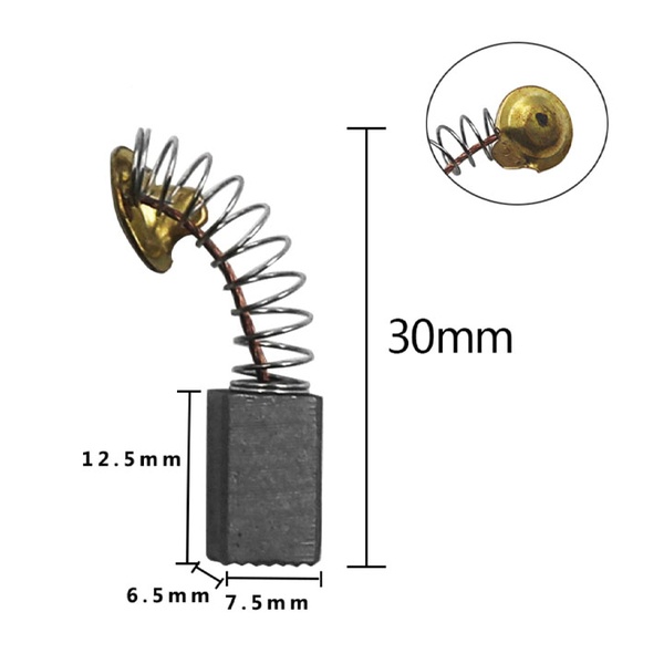 Chổi Than 6.5x7.5x12.5mm Thay Thế Sửa Chữa Động Cơ