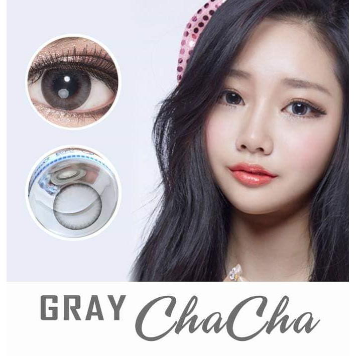 Chacha gray- Lens, Kính Áp Tròng Xám, giãn nhỏ