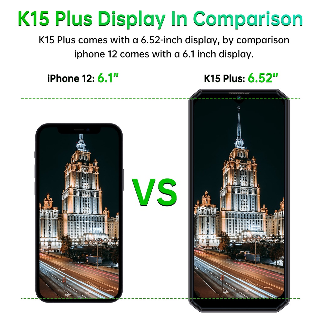 OUKITEL K15 Plus 6.52inch 10000mAh 4GB + 32GB Điện thoại thông minh