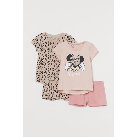 Bộ cotton mickey bé gái  HM auth
