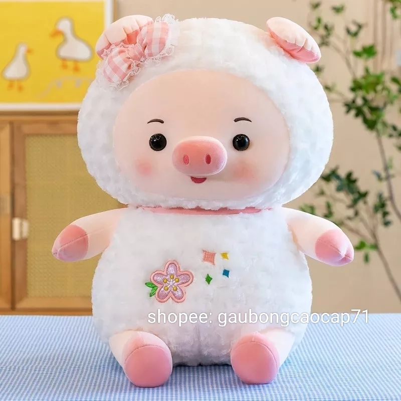 ❌ gấu bông Heo Cosplay Cừu 30cm - Đồ chơi nhồi bông cao cấp