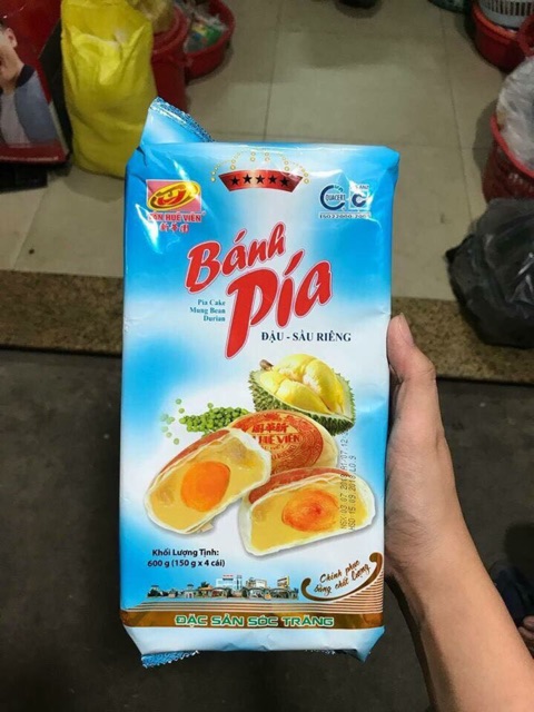 BÁNH PÍA SẦU RIÊNG TRỨNG MUỐI 5 SAO TÂN HUÊ VIÊN DATE MỚI