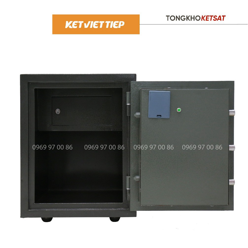 Két Sắt Vân Tay Việt Tiệp KV304-VT 2 Tầng Thiết Kế Thông Minh (Miễn Phí Giao Hàng) FREESHIP TOÀN QUỐC