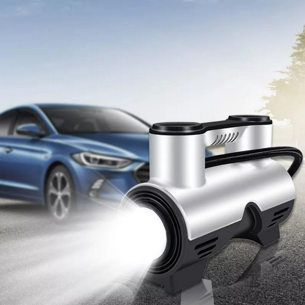 Máy Bơm Lốp Ô Tô Điện 12V Công Suất Cao Di Động Cho Xe Hơi Aluog