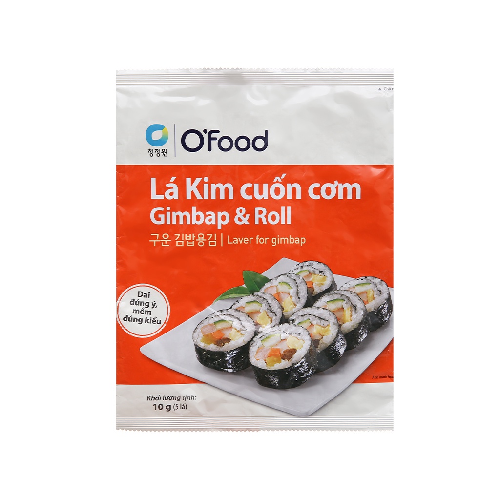 Rong biển cuộn cơm kimbap Hàn Quốc gói 20gr siêu ngon