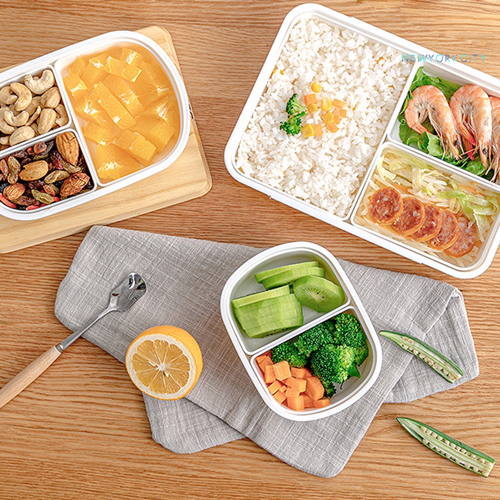 Hộp Đựng Thức Ăn Trưa Chống Rò Rỉ Bằng ABS Kèm Hộp Tháo Rời Được Dùng Cho Cắm Trại