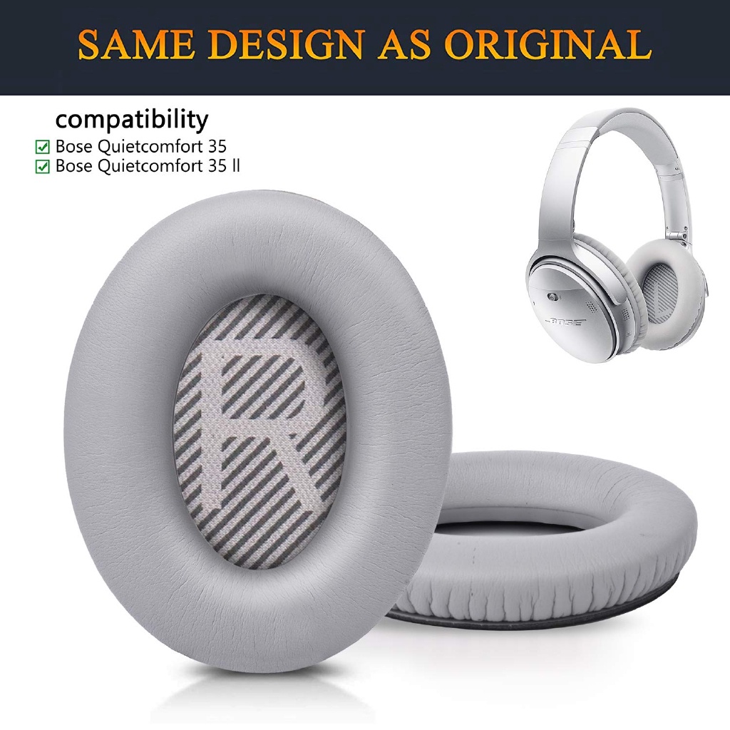 (Mới) Miếng đệm tai nghe thay thế tiêu chuẩn cho tai nghe Bose Quiet Comfort 35 (QC35) và QuietComfort 25 (QC25)